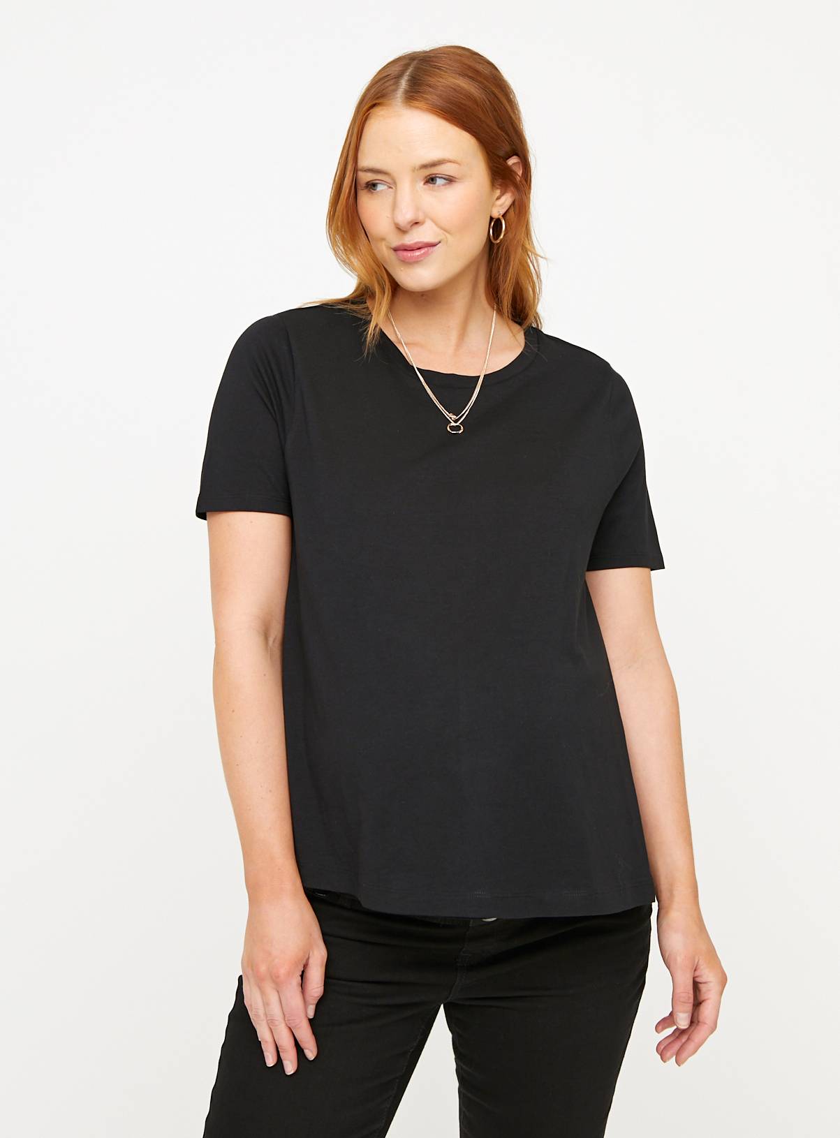 MATERNITY Nursing Plain Short Sleeve T-Shirt 2 Pack 20 - Image 2